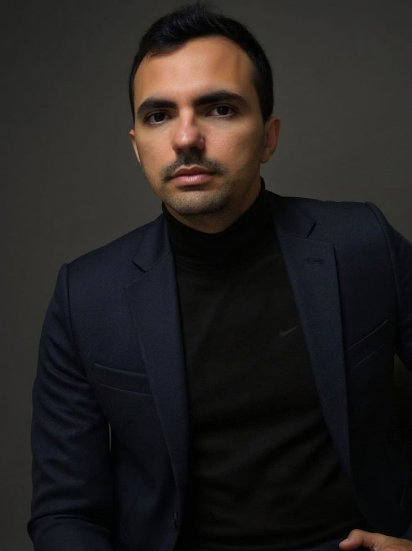 Linderlandio Vasconcelos, psicólogo clínico — retrato profissional